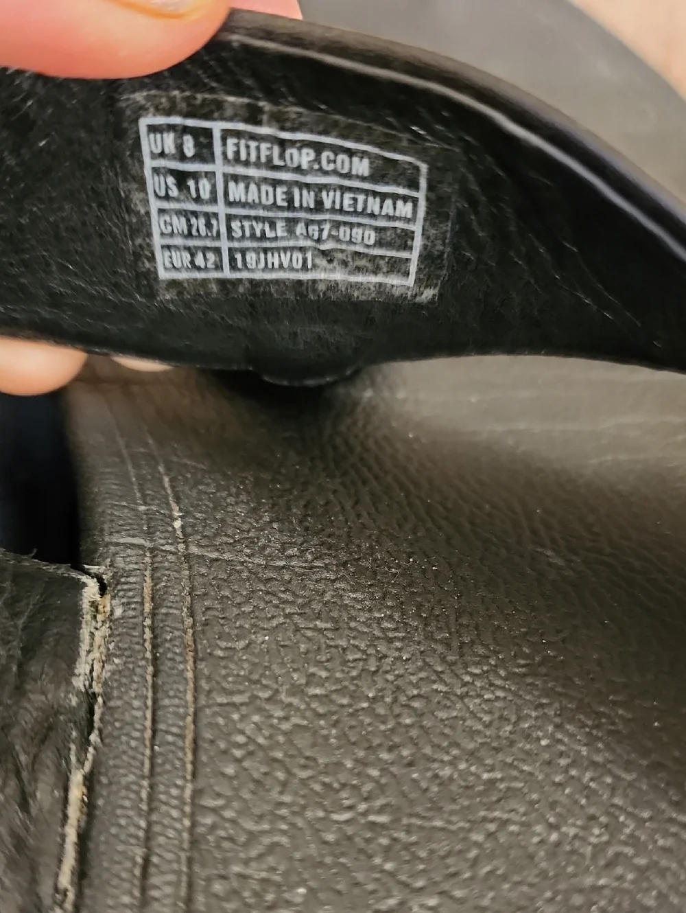 FitFlop Petra Jewel Sandals Flip Flop Thongs Black 3 Jewels Women's size 10
